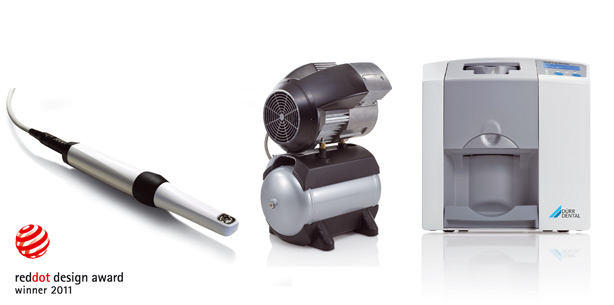 Drei Dürr Dental-Produkte im Design-Olymp