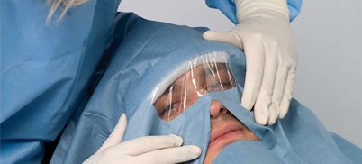 Spezial-Patiententuch für Oralchirugie