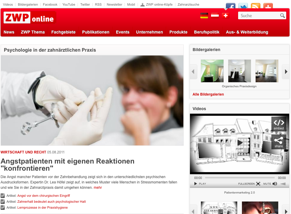 ZWP-Thema "Psychologie in der zahnärztlichen Praxis"
