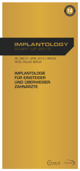 IMPLANTOLOGY START UP 2013