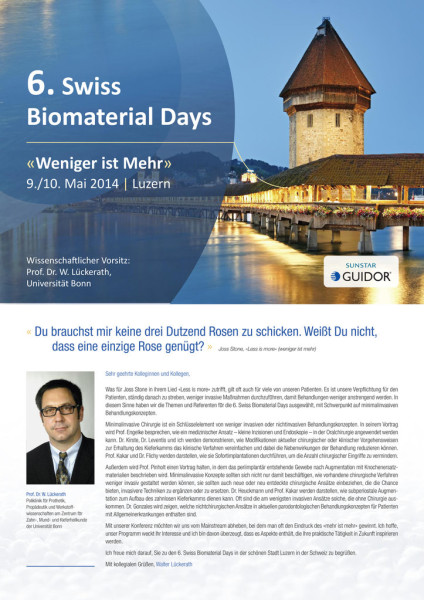 6. Swiss Biomaterial Days