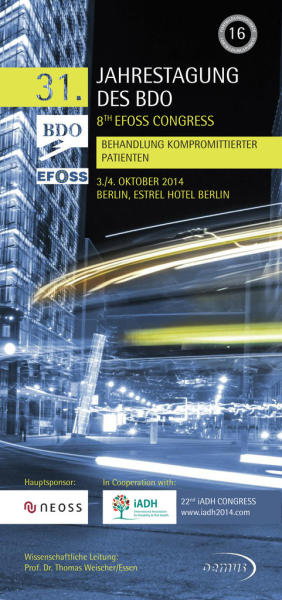 Programm der 31. Jahrestagung des BDO