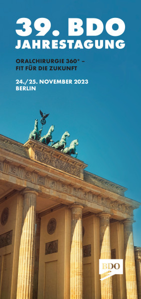 39. BDO Jahrestagung: Oralchirurgie im November in Berlin