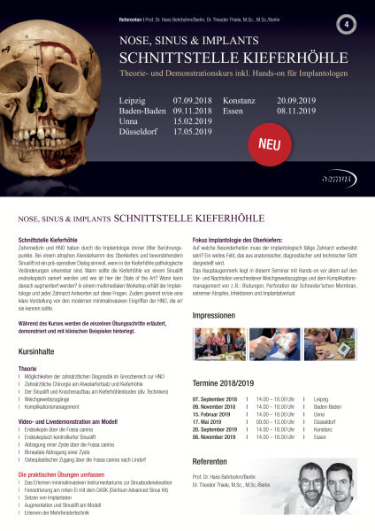 NOSE, SINUS & IMPLANTS – Schnittstelle Kieferhöhle