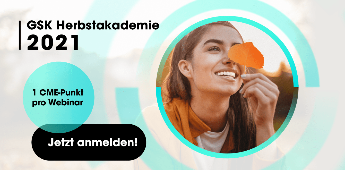 GSK Herbstakademie 2021: 3-teilige Webinar-Serie im Oktober