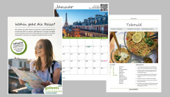 Kalender mit Reisemotiven für Praxis und Patienten