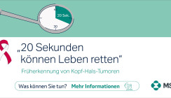 Früherkennung von Kopf-Hals-Tumoren: „20 Sekunden können Leben retten“