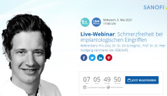 Live-Webinar: Schmerzfreiheit bei implantologischen Eingriffen