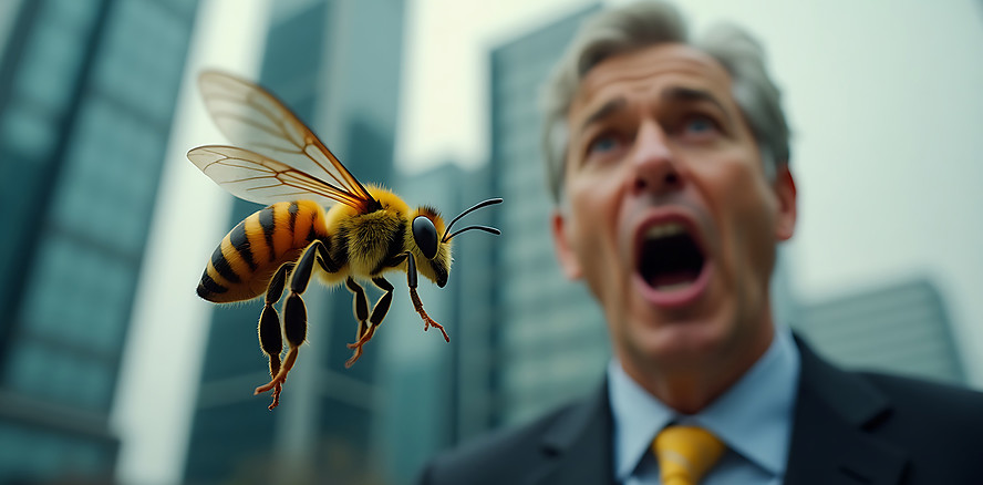 Bienenstich auf Arbeitsweg gilt als Dienstunfall