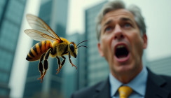 Bienenstich auf Arbeitsweg gilt als Dienstunfall
