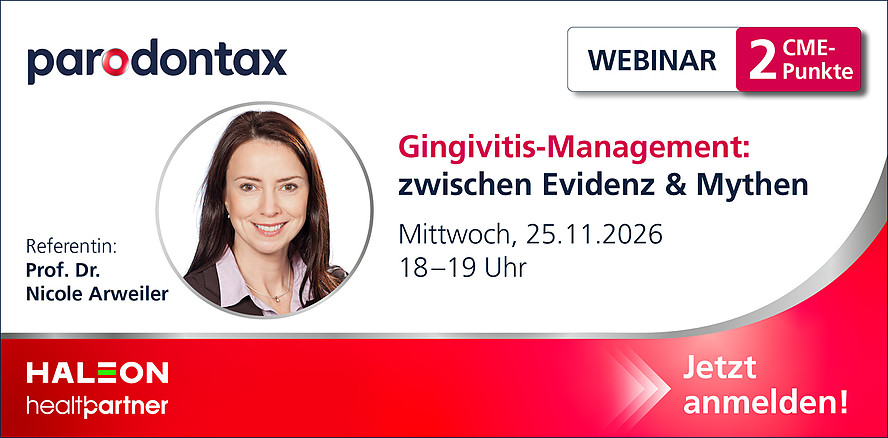 Webinar mit Prof. Arweiler zu Gingivitis-Management: zwischen Evidenz & Mythen