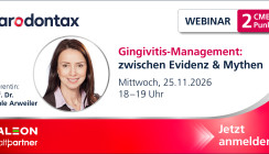 Webinar mit Prof. Arweiler zu Gingivitis-Management: zwischen Evidenz & Mythen