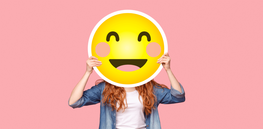 81 Prozent versenden Smileys, Herzen und Co