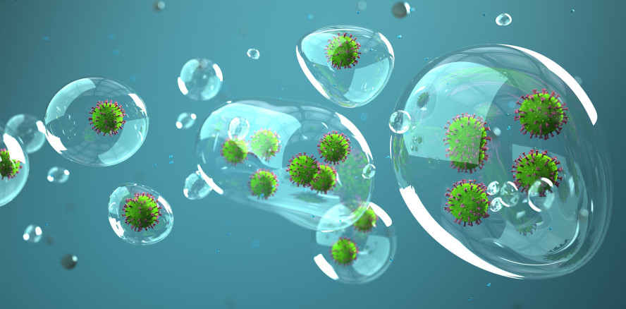 Wie wahrscheinlich ist es, sich über Aerosole mit Corona zu infizieren?