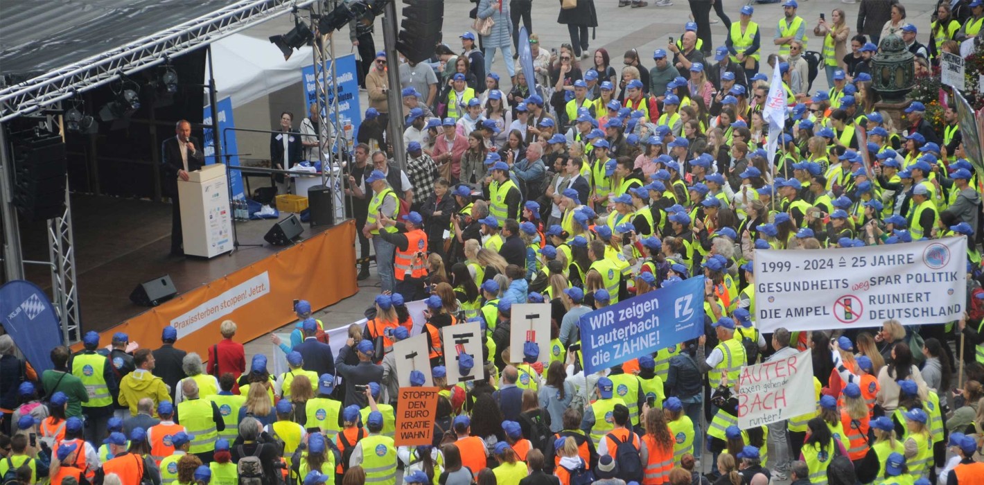 BLZK-Protestaktion: starkes Zeichen gegen Gesundheitspolitik