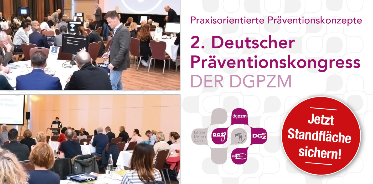 2. Präventionskongress der DGPZM: Jetzt Standflächen sichern!