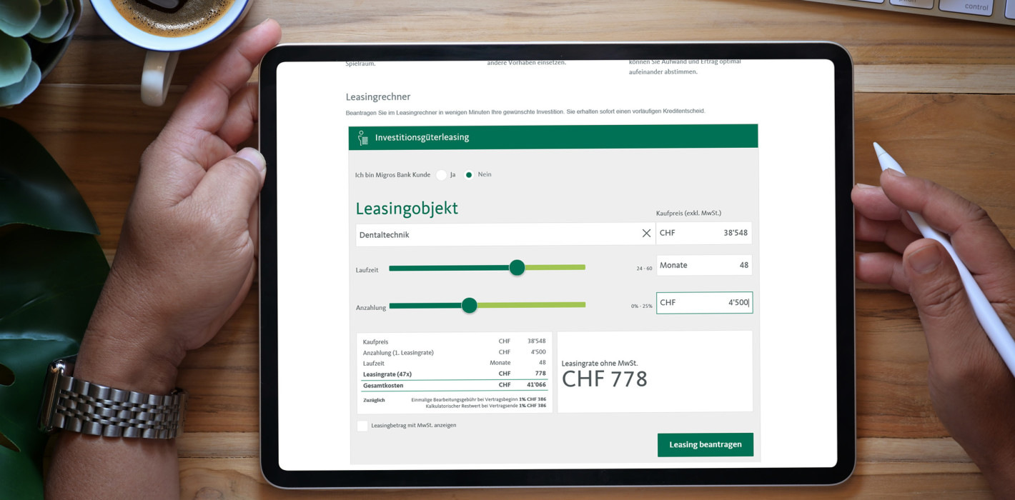 Online-Leasing – in Minuten zum Finanzierungsentscheid