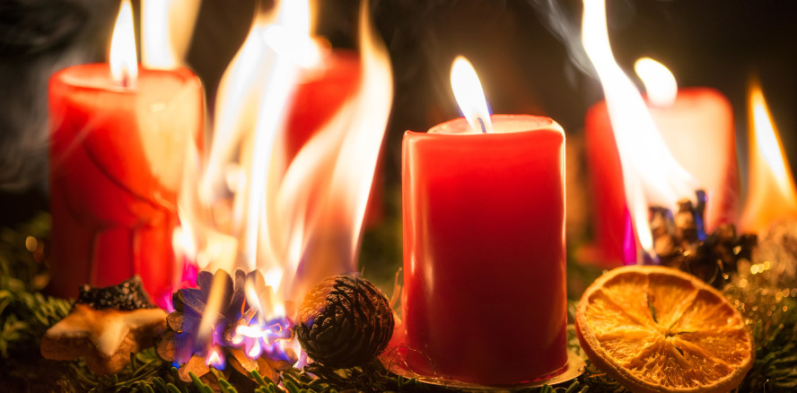 Besinnlichkeit vs. Gefahr: Advent, Advent, der Pausenraum brennt