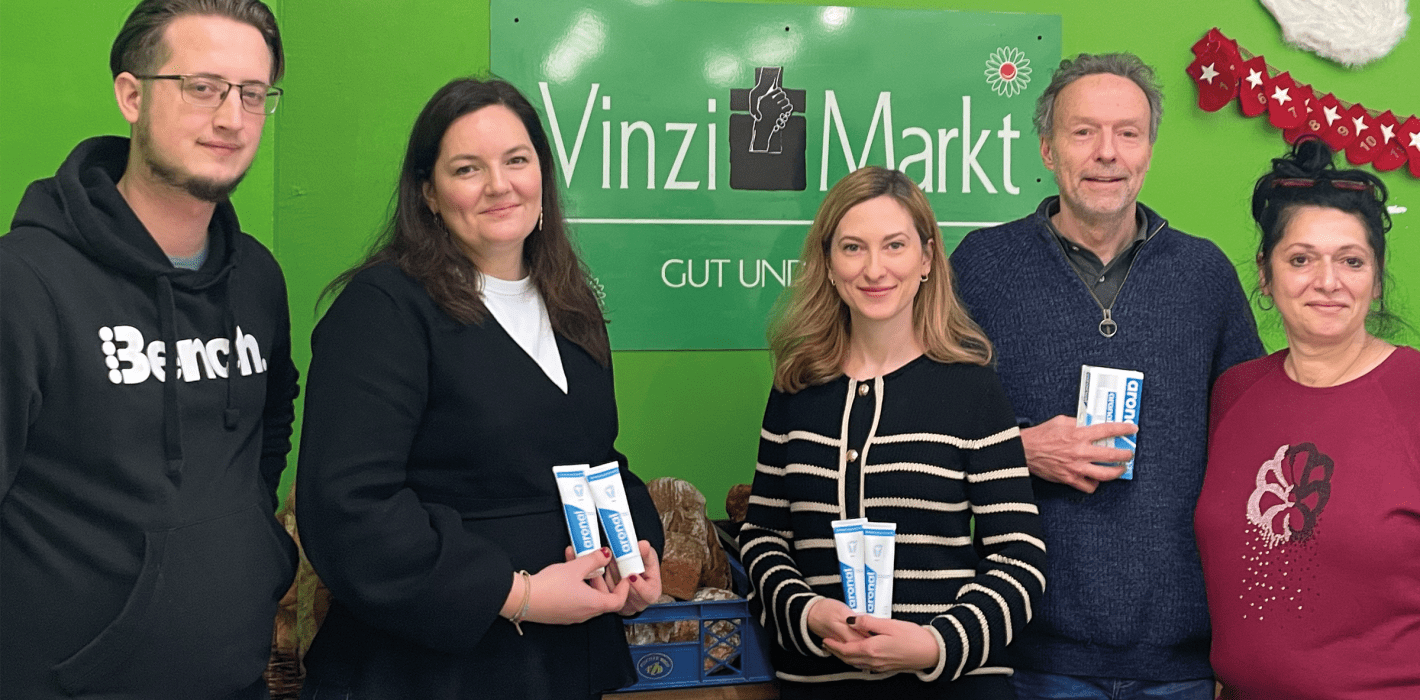 VinziMarkt-Aktion zur Förderung der Mundgesundheit Bedürftiger