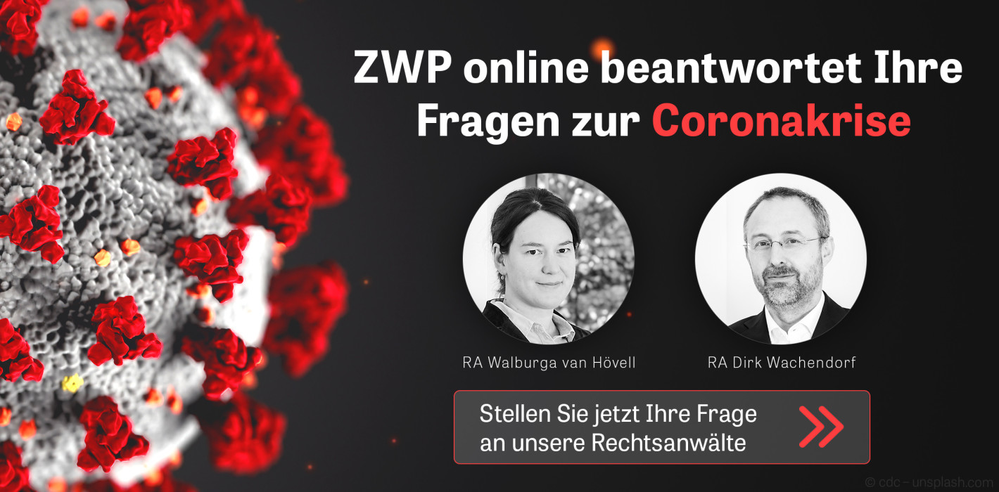 ZWP online Corona-Taskforce mit hoher Resonanz