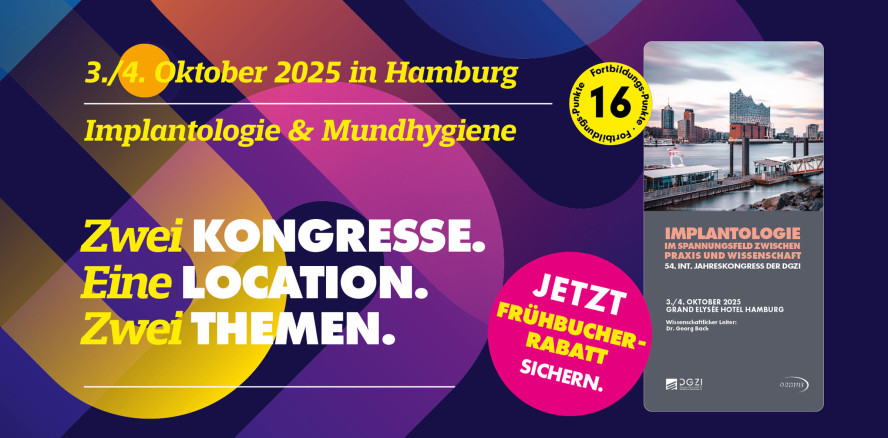 Implantologie im Spannungsfeld zwischen Praxis & Wissenschaft: Kongress in Hamburg im Oktober