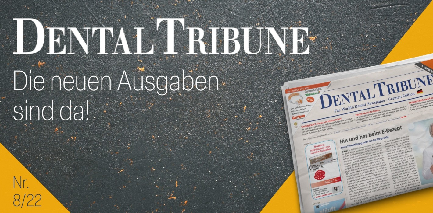 Vorweihnachtliche Lektüre: Dental Tribune Deutschland 8/2022!