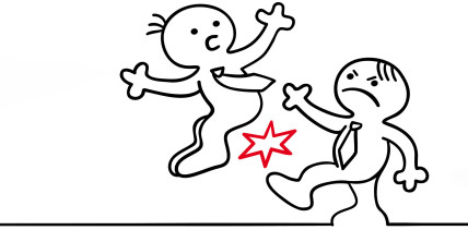 Tritt in Richtung Chef rechtfertigt fristlose Kündigung