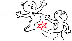 Tritt in Richtung Chef rechtfertigt fristlose Kündigung