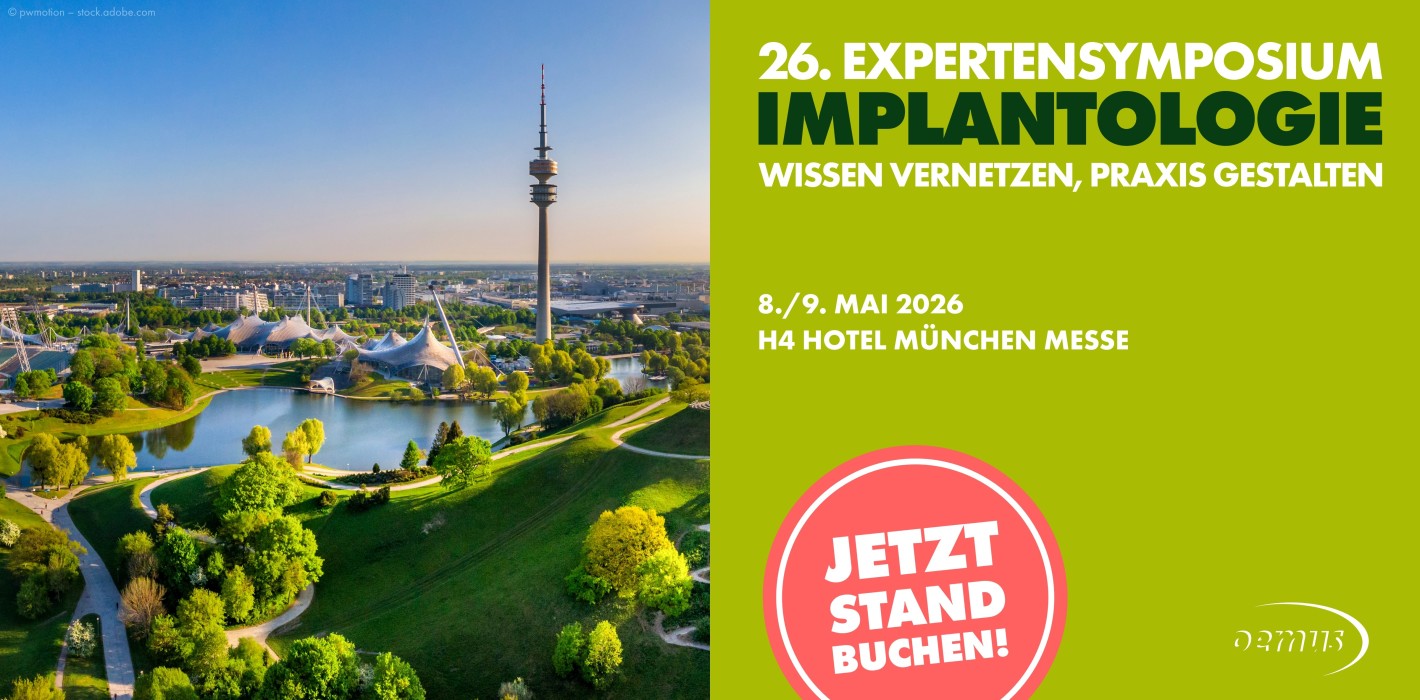 26. EXPERTENSYMPOSIUM Implantologie: Jetzt Beteiligung buchen!
