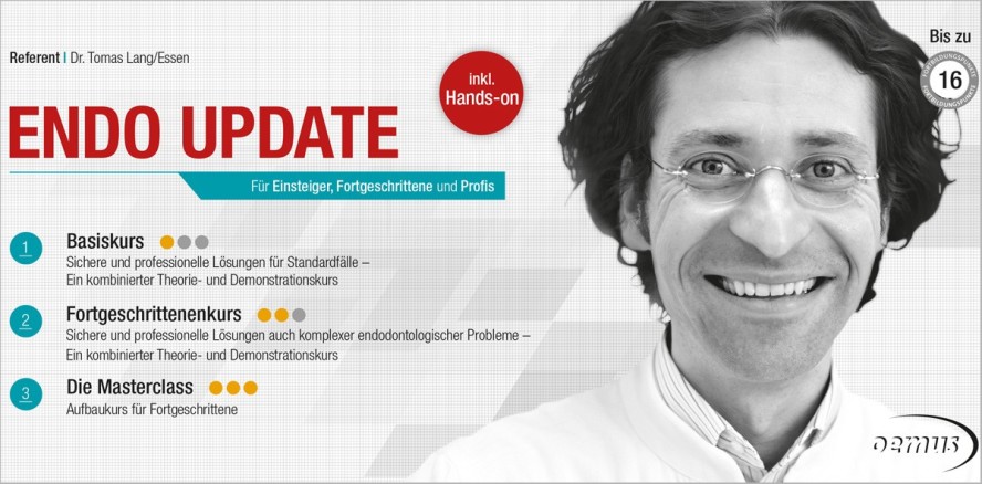 ENDO UPDATE: Endodontie Kursreihe auch 2017 mit SAF