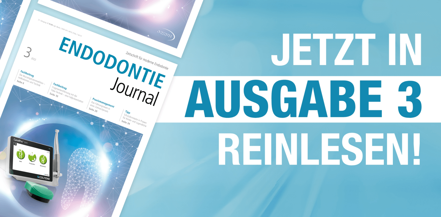 Aktuelles Endodontie Journal als ePaper verfügbar