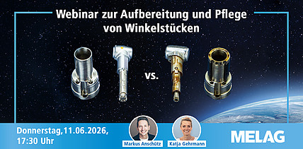 Kostenloses Live-Webinar: Aufbereitung und Pflege von Winkelstücken und Turbinen