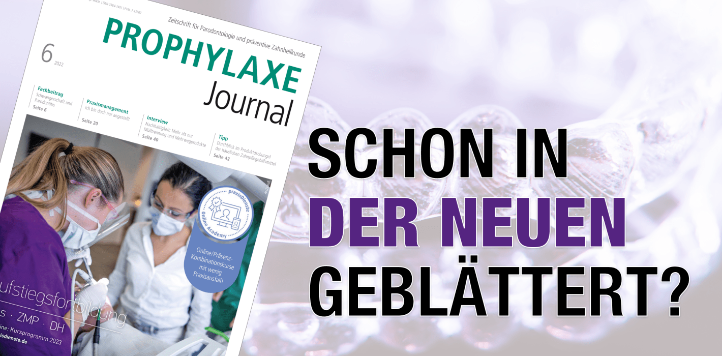 Parodontalerkrankungen im Fokus des Prophylaxe Journal