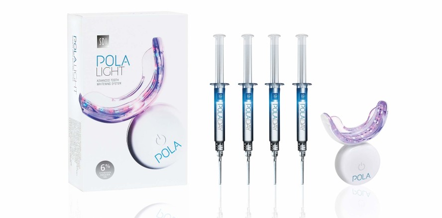 Modernes Zahnaufhellungssystem mit LED-Technologie für zu Hause