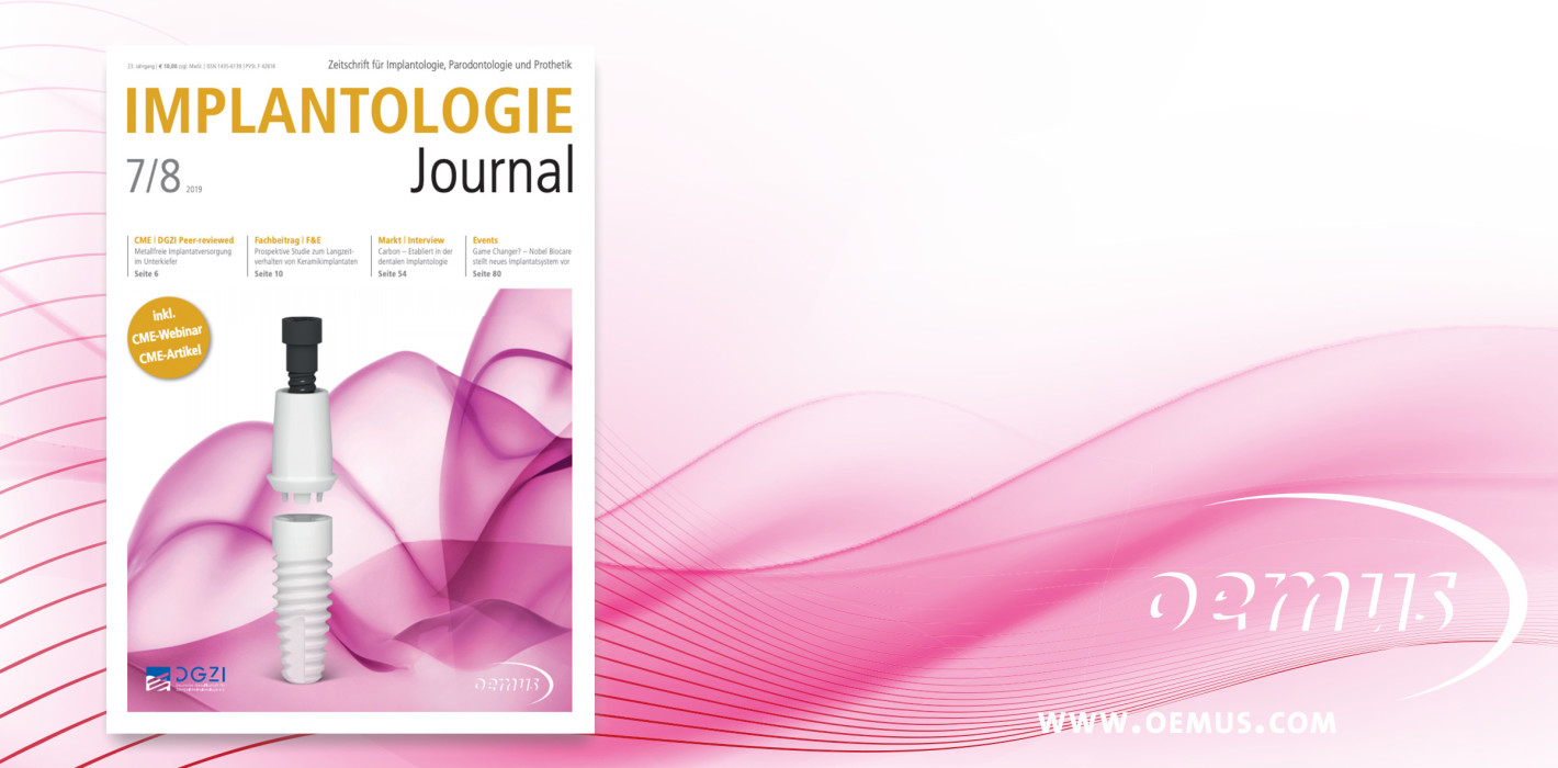 Aktuelles Implantologie Journal fokussiert Keramikimplantate