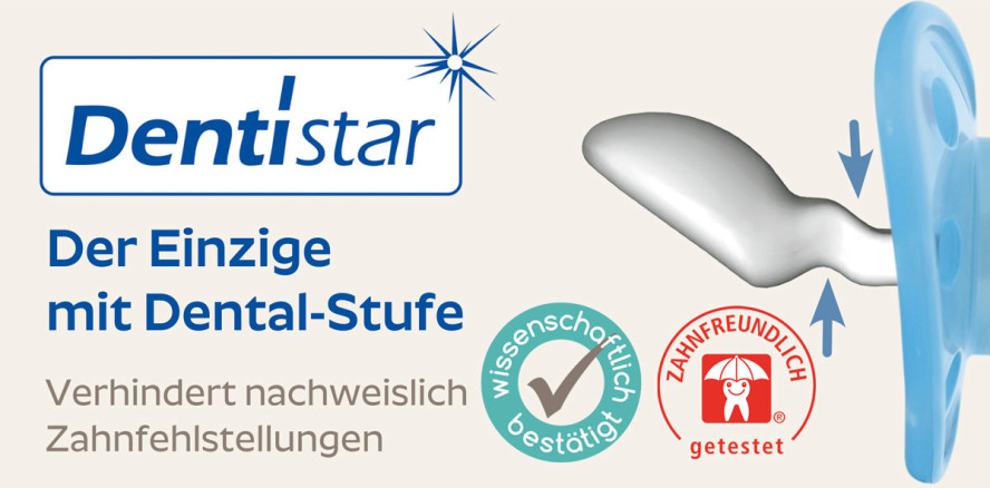 Dentistar Schnuller vermeidet Zahnfehlstellungen