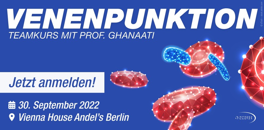 Venenpunktion – Teamkurs-Highlight am 30. September in Berlin