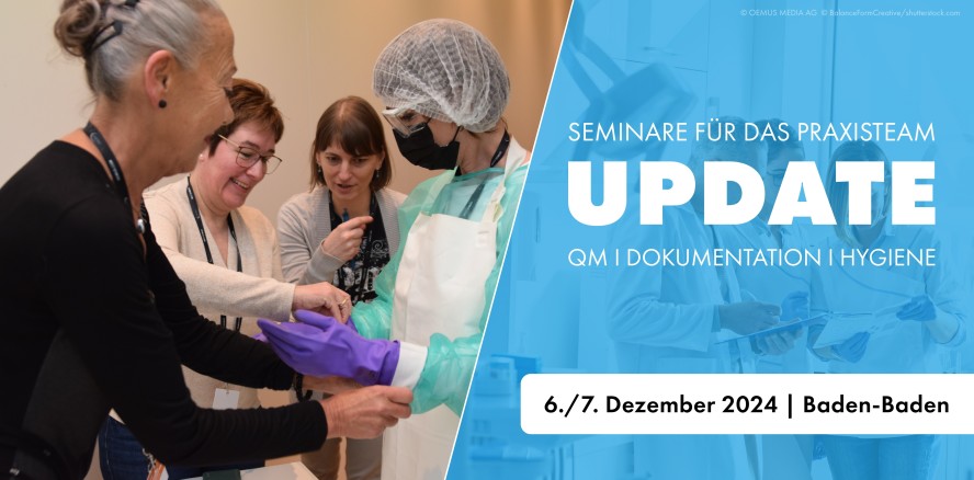 Fit für QM, Dokumentation & Hygiene – die aktuelle Update-Reihe 2024