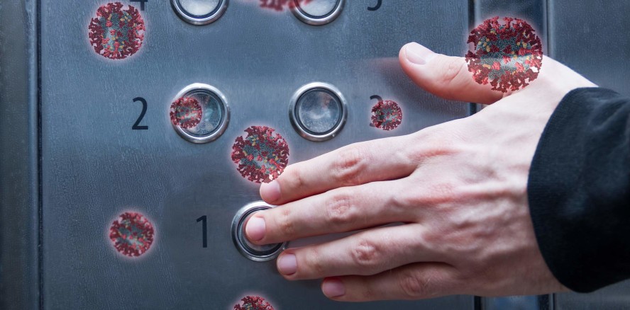 Virusübertragung via Luft 1.000-mal höher als bei Oberflächenkontakt