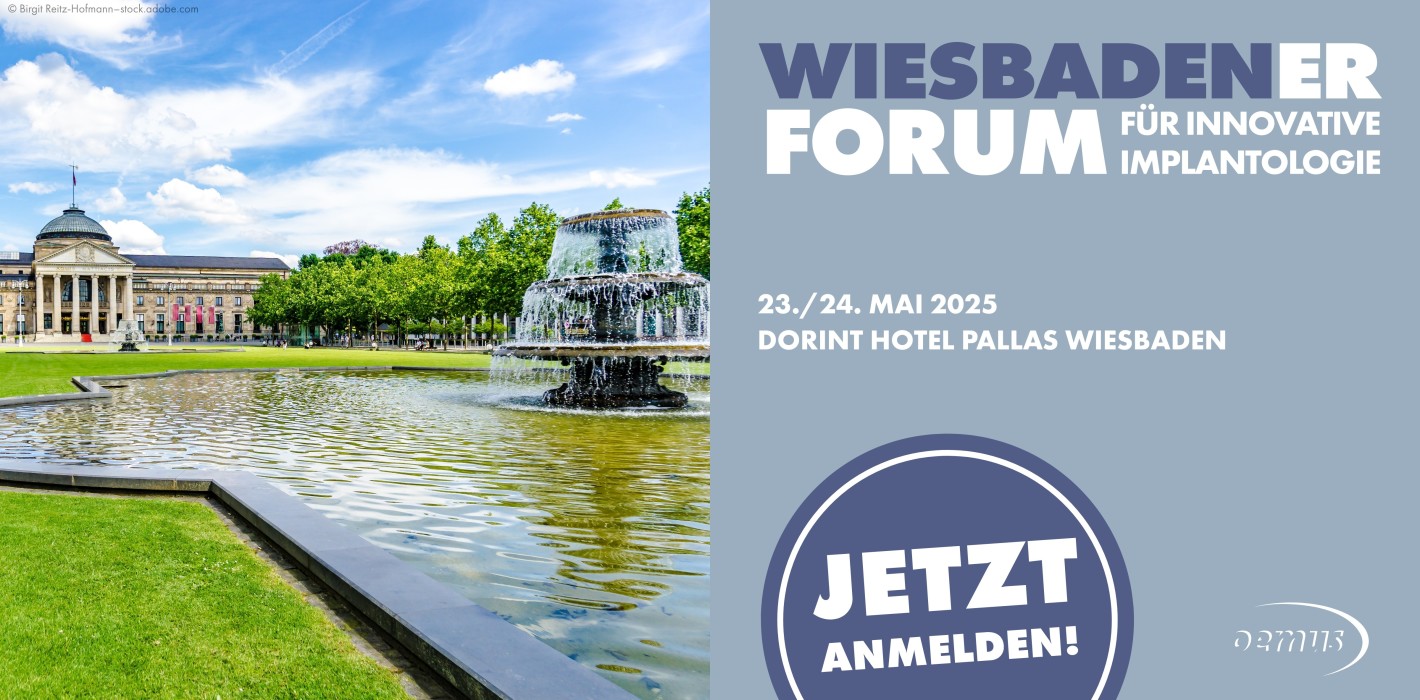 Wiesbadener Forum für Innovative Implantologie am 23. und 24. Mai 2025