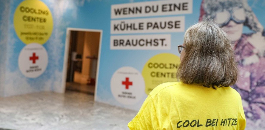 Hitzefrei für Alle: Wiener Rotes Kreuz eröffnet zwei Cooling Center