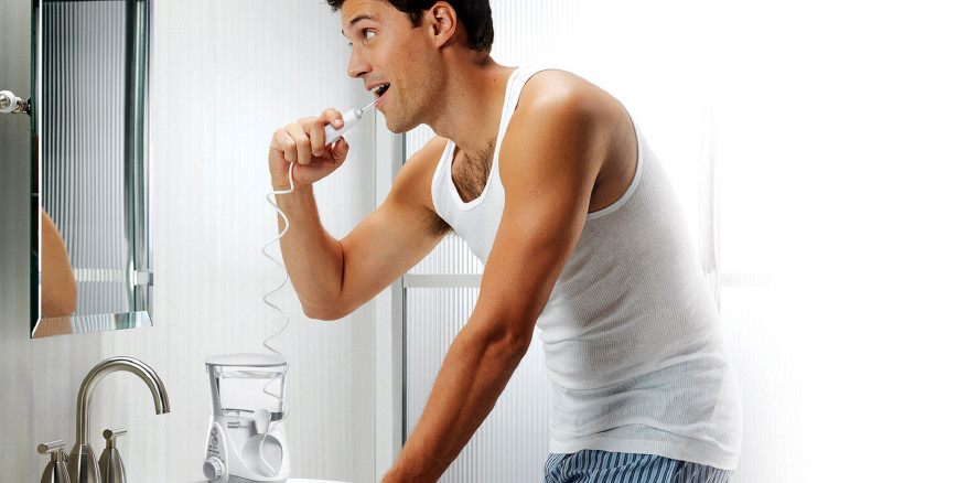 Perfektes Duo: Zahnbürste plus Munddusche