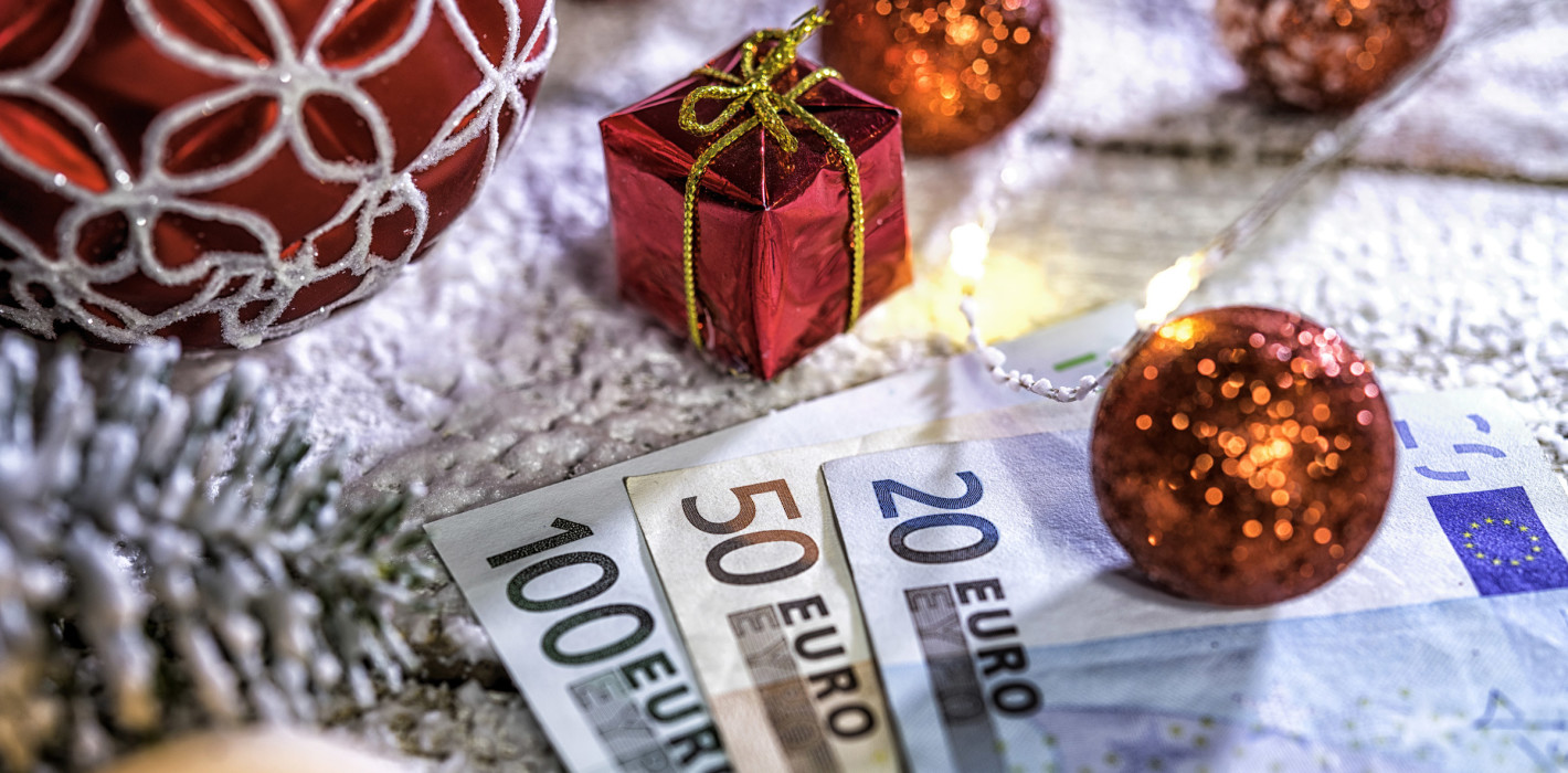 52 Prozent der Beschäftigten erhalten Weihnachtsgeld