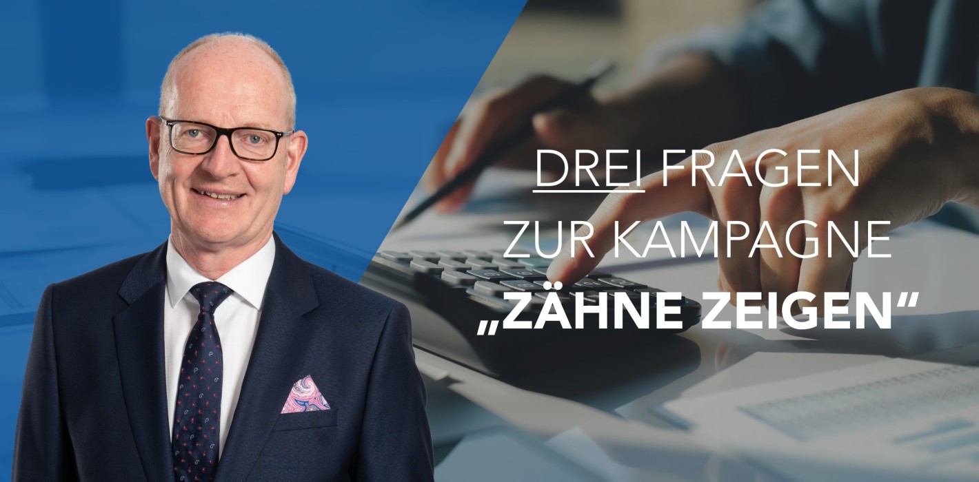 Drei Fragen an Martin Hendges zur Kampagne „Zähne zeigen“