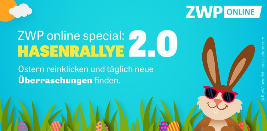 Hasenrallye 2.0 gestartet: ZWP online versüßt die Osterzeit