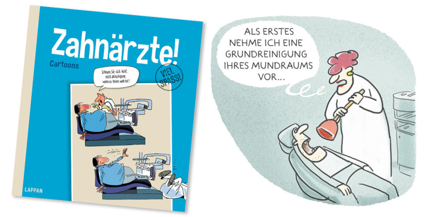 Zahnärzte! – Neuer Cartoon-Band über die Götter in Weiß