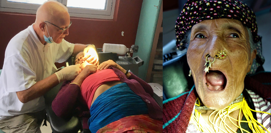 Schmerzbeseitigung am Rande des Himalayas