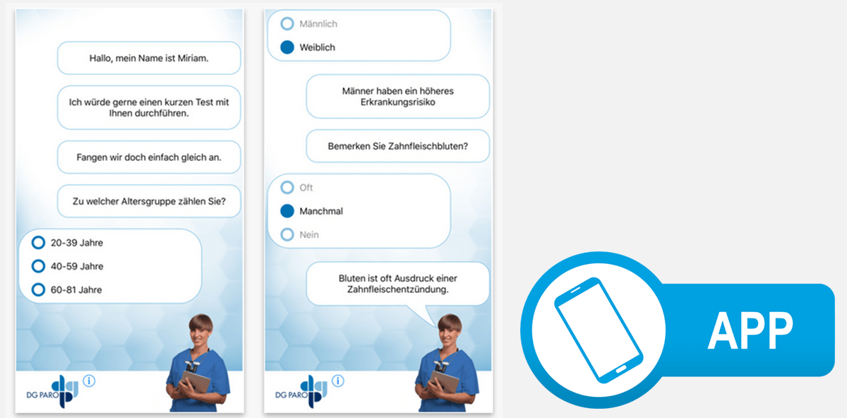 Parodontitis-Selbsttest per App