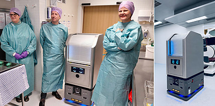 Erster autonomer selbstfahrender Versorgungsroboter an der Innsbrucker Klinik