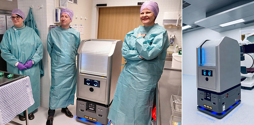 Erster autonomer selbstfahrender Versorgungsroboter an der Innsbrucker Klinik